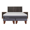 Cama Europea CIC Base Dividida 2 Plazas Ortopedic Advance + Respaldo + 2 Veladores