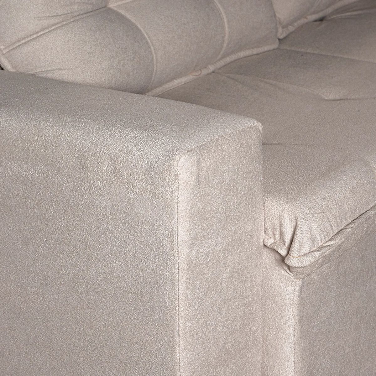 Sof&aacute; Retr&aacute;ctil Reclinable Mons Magnum 3 Cuerpos Boucl&eacute; White