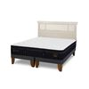 Cama Europea CIC Base Dividida 2 Plazas Súper Premium + Respaldo Dublin Alpino