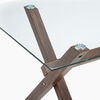 Juego de Comedor Spazzio Cross Nogal 6 Sillas