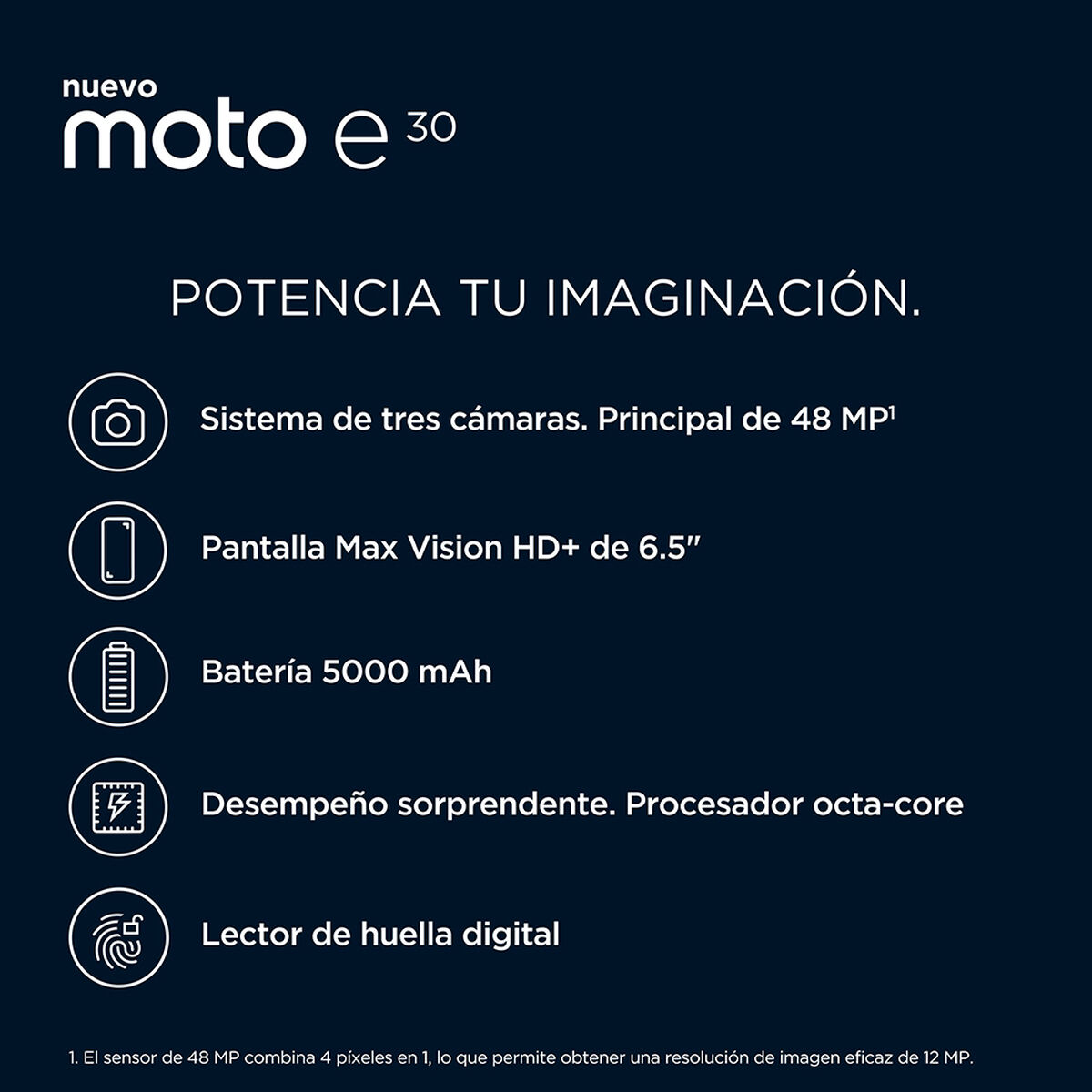 Celular Motorola Moto E30 32GB 6,5" Gris Wom