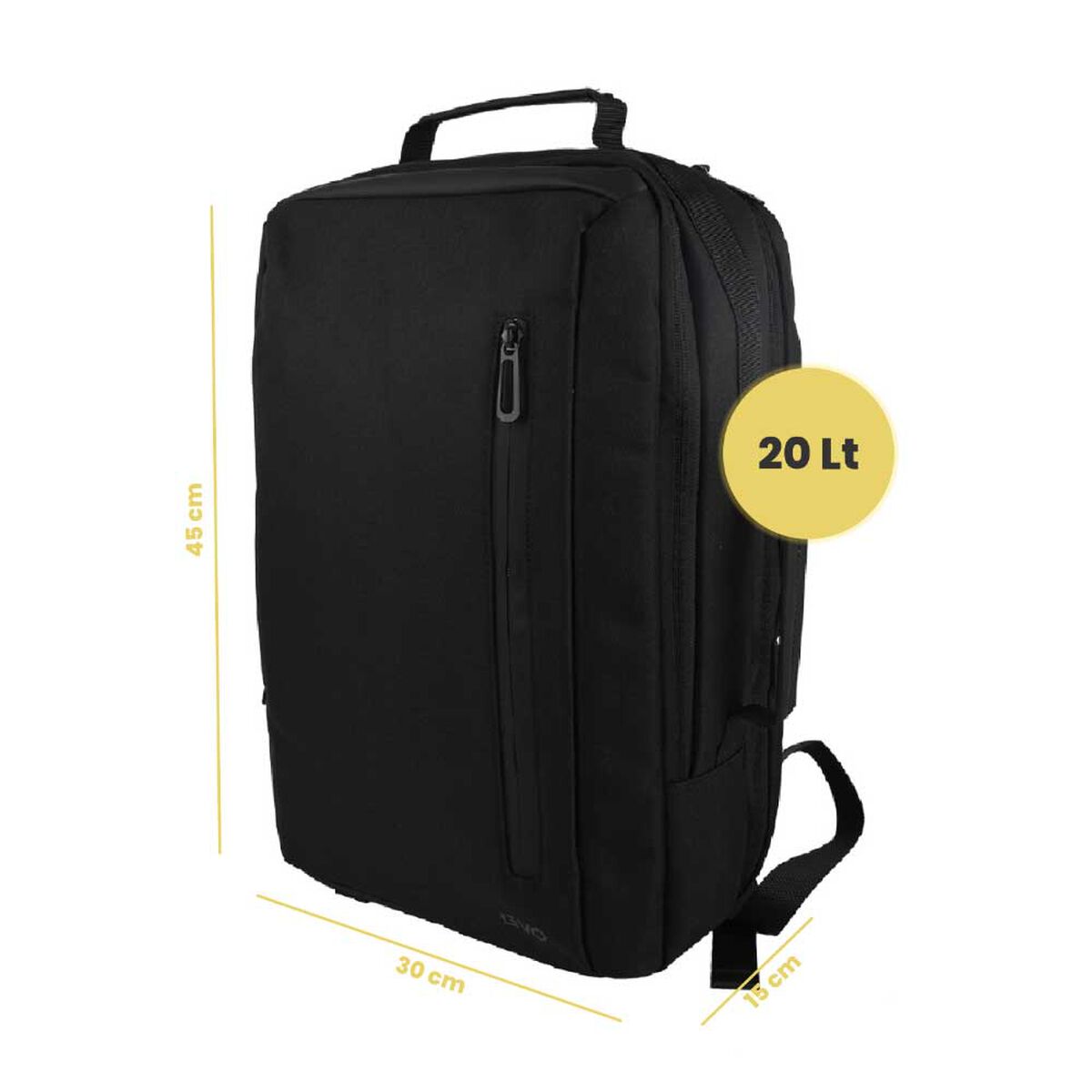 Mochila Notebook Levo Manager Negra 15,6"