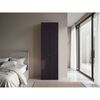 Combo Closet Tuhome 3 Puertas con Colgador + M&oacute;dulo Superior Dreams Wengue