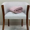 Manta Doral Chiporro Jacquard 127x152 cm Rosa Viejo