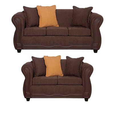 Imagen 1 del producto Juego de Living Black Factory Barcelona 5 Cuerpos Café