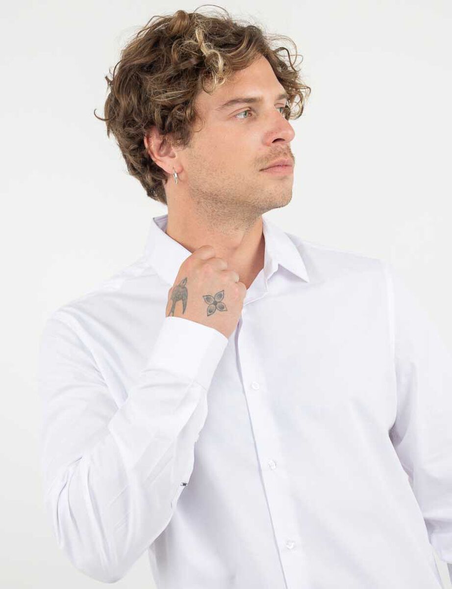 Camisa Slim Manga Larga Hombre Zibel