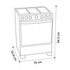 Cocina a Gas Mabe Andes7650F 5 Quemadores