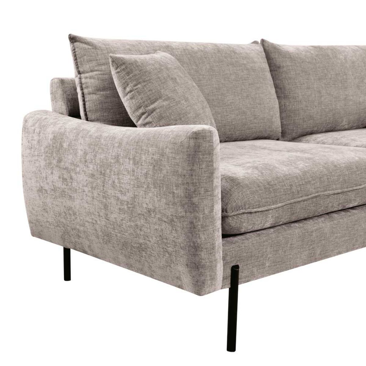Sofá Home Mobili Huston 3 Cuerpos Gris