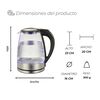 Hervidor El&eacute;ctrico Kitchen-it Glass Edition 1,8 lts.