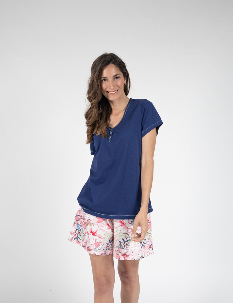 Pijama Corto Mujer Portman Club