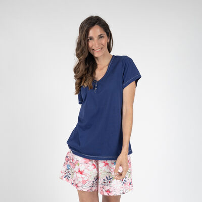 Pijama Corto Mujer Portman Club
