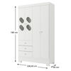 Closet Di Poretti Design Ciranda 3 Cajones 4 Puertas Blanco