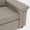 Sofá Mons Sicilia 3 Cuerpos + Dos Pouf 1 Cuerpo Beige