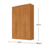 Closet Di Poretti Design New Creta 3 Cajones 4 Puertas Caf&eacute; Claro
