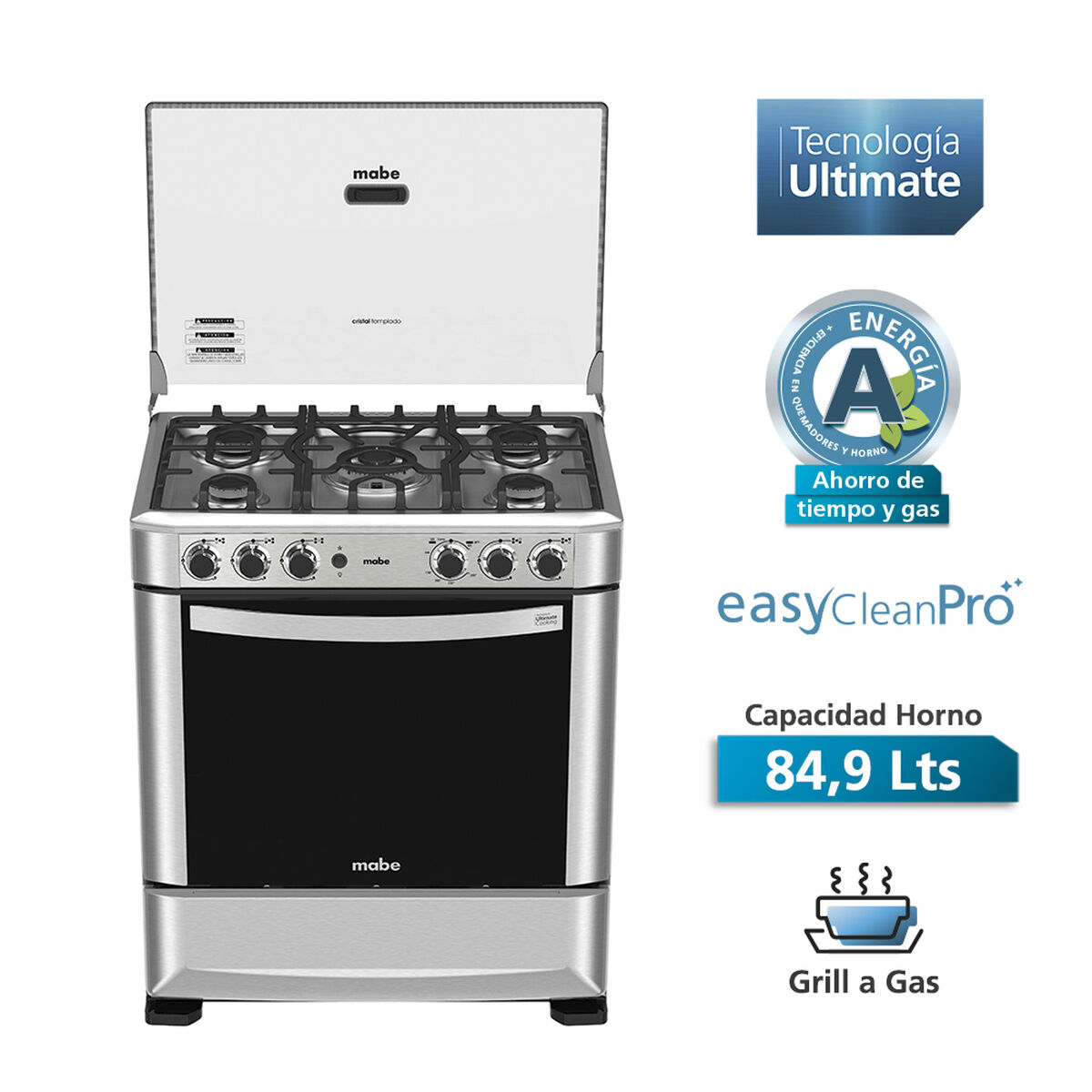 Cocina a Gas Mabe Andes7650F 5 Quemadores
