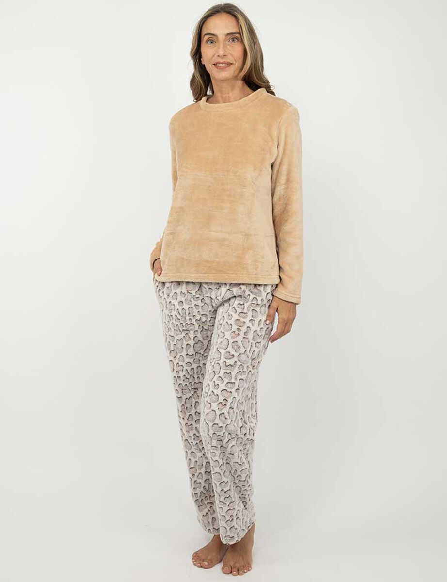 Pijama de Polar Mujer Portman Club