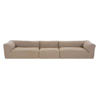 Seccional CIC Relax Sillón 1 Cuerpo + Dos Sofás 2 Cuerpos Natural