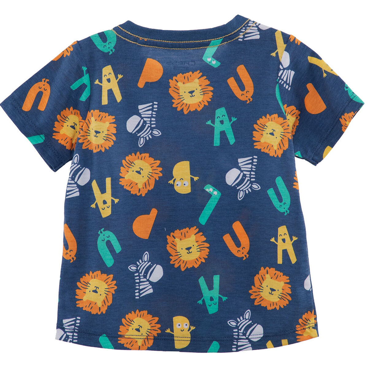 Polera Manga Corta Estampada de Algodón Chess Baby