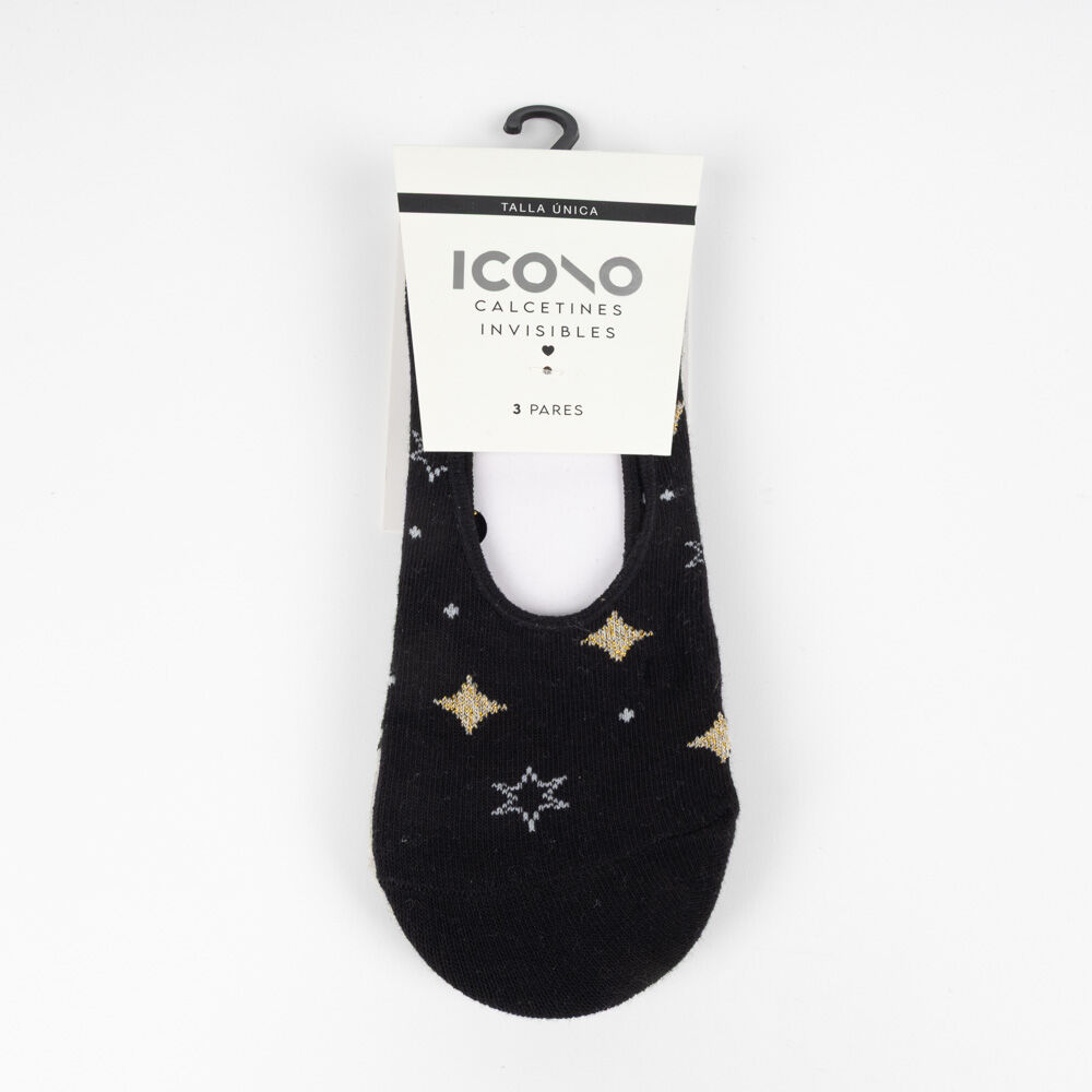 Pack 3 Calcetines Invisible Mujer Icono