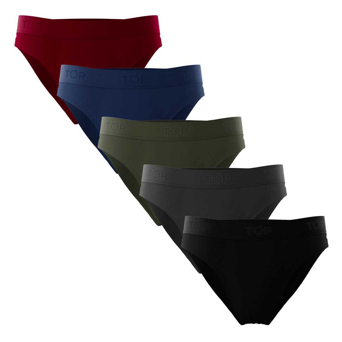 Pack 5 Slip Algodón Hombre Top