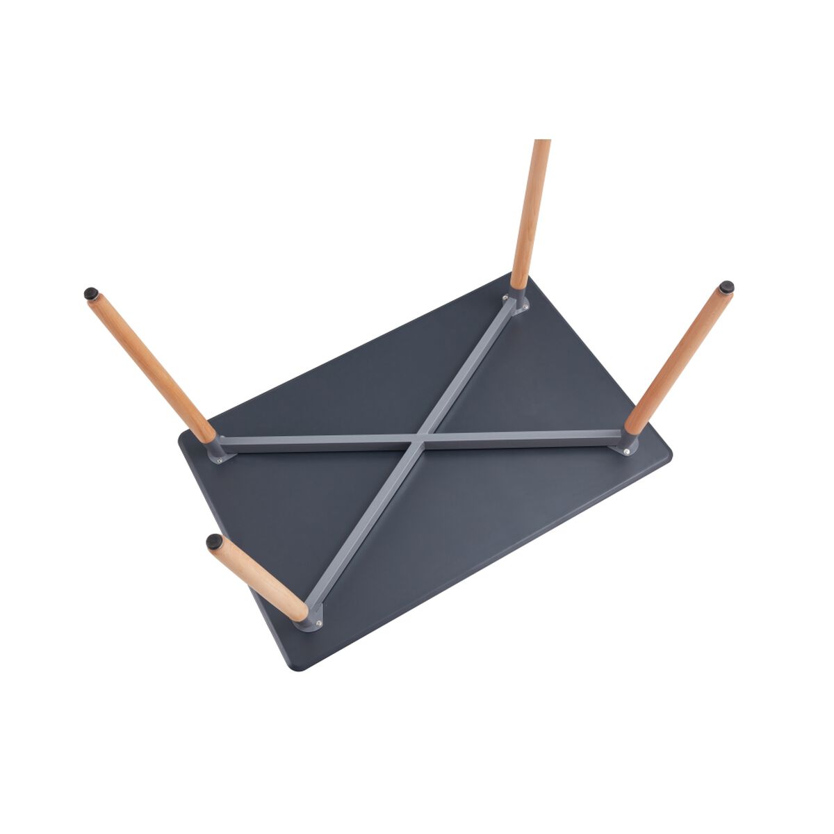 Mesa de Comedor Fm Furniture M-160 Negro Café Claro