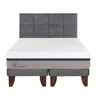 Cama Europea CIC Base Dividida King Balance + Respaldo Tamesis