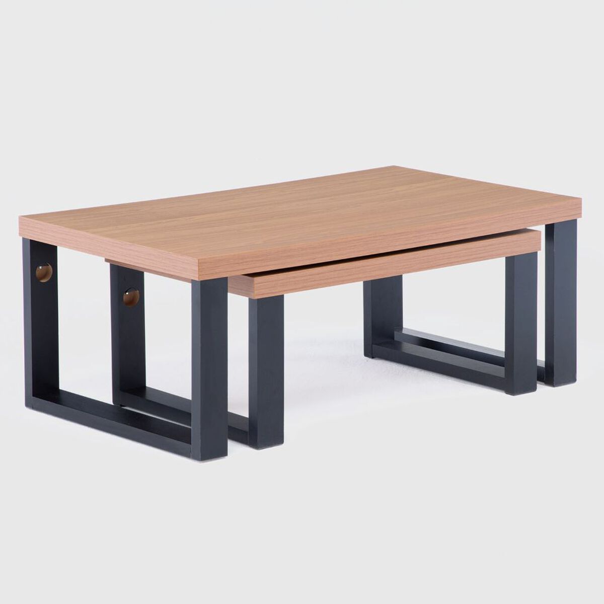 Mesa de Centro Roca Yulton Roble Negro