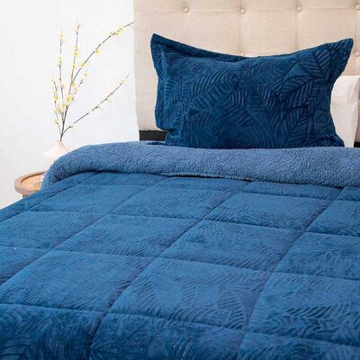 Imagen 1 del producto Cubrecama Doral 1,5 Plazas Azul Outboss Sherpa