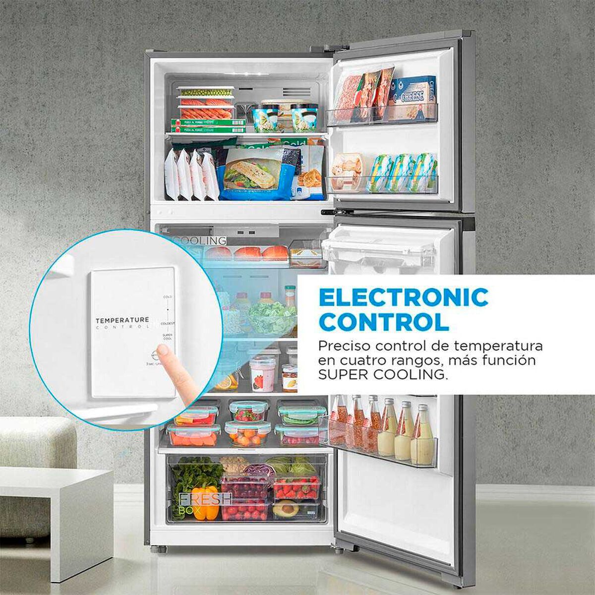 Refrigerador No Frost Midea MDRT580MTE50 407 lts.