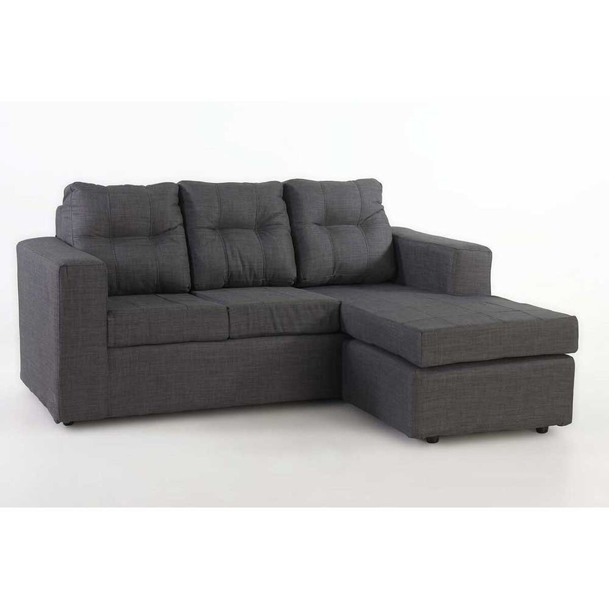 Sofá Modular Kea Rodas 3 Cuerpos Grafito