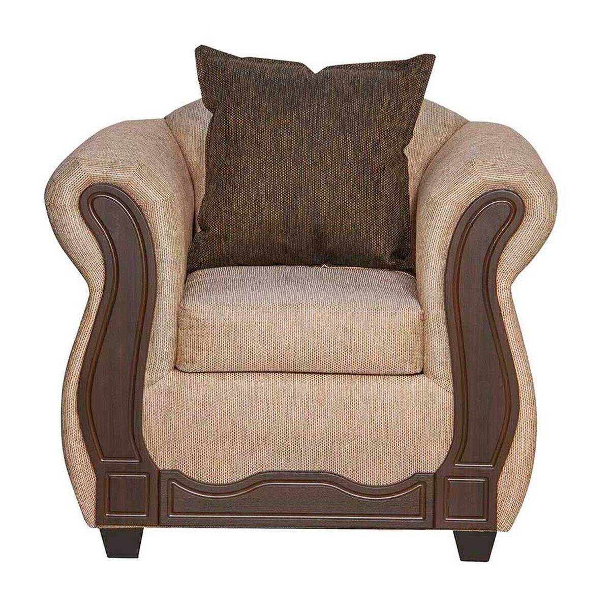 Juego de Living Black Factory Serrana Sof&aacute; 3 Cuerpos + Dos Sillones 1 Cuerpo Beige