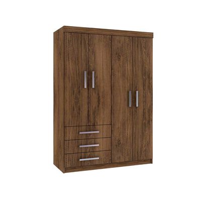Clóset Altavision Itapema 4 Puertas 3 Cajones Cacau