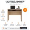 Combo Oficina Escritorio Cartagena + Silla New York Negra y Naranjo Arthome