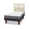 Cama Europea CIC 1,5 Plazas Anatomic + Respaldo Torino Alpino