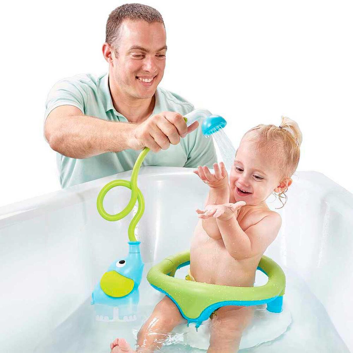 Juego de Ba&ntilde;o Elefante Ducha Interactivo Azul Infantil Beb&eacute; Ni&ntilde;o Ni&ntilde;a Tina Yookidoo