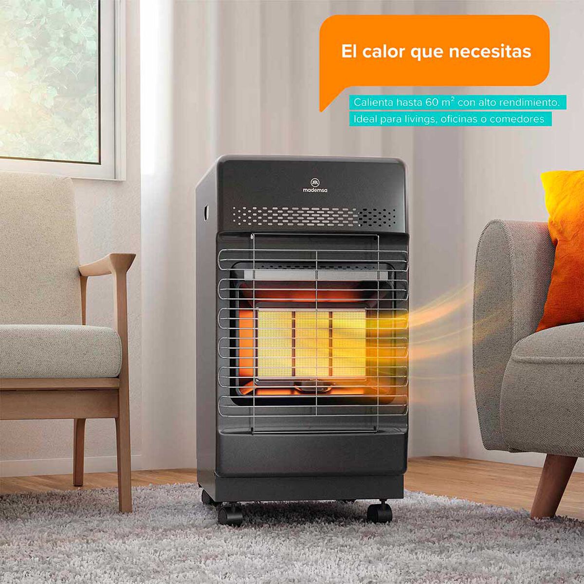 Estufa a Gas Mademsa 4,2kW &Oacute;nix