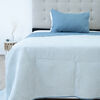 Quilt Doral Hotpress Bi-Color 1,5 Plazas Azul-Gris