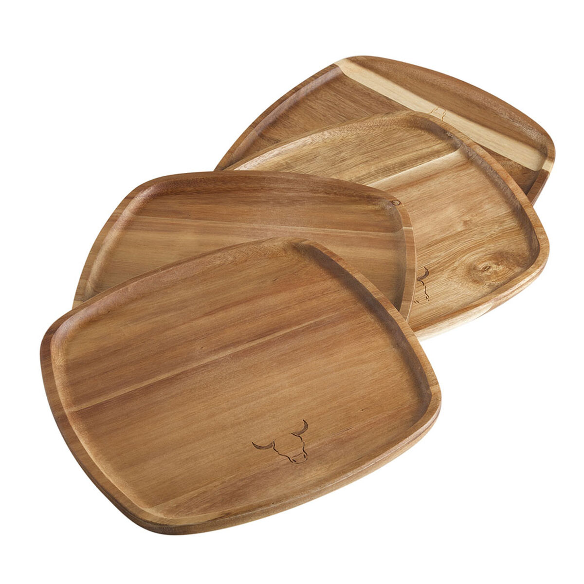 Set Parrillero Wayu Juego de Utensilios + Platos de Madera + Mix de Sales + Caja Fósforos