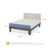 Cama Europea CIC 2 Plazas Excellence + Respaldo Villarrica Alpino