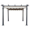Gazebo Tela Aluminio Retractil Spazzio Roma 3 x 3 mts