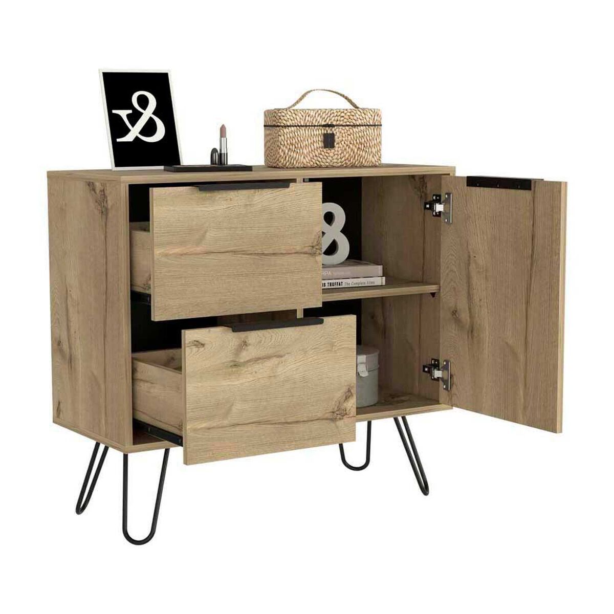 C&oacute;moda TuHome Concept D Duna Wengue 2 Cajones