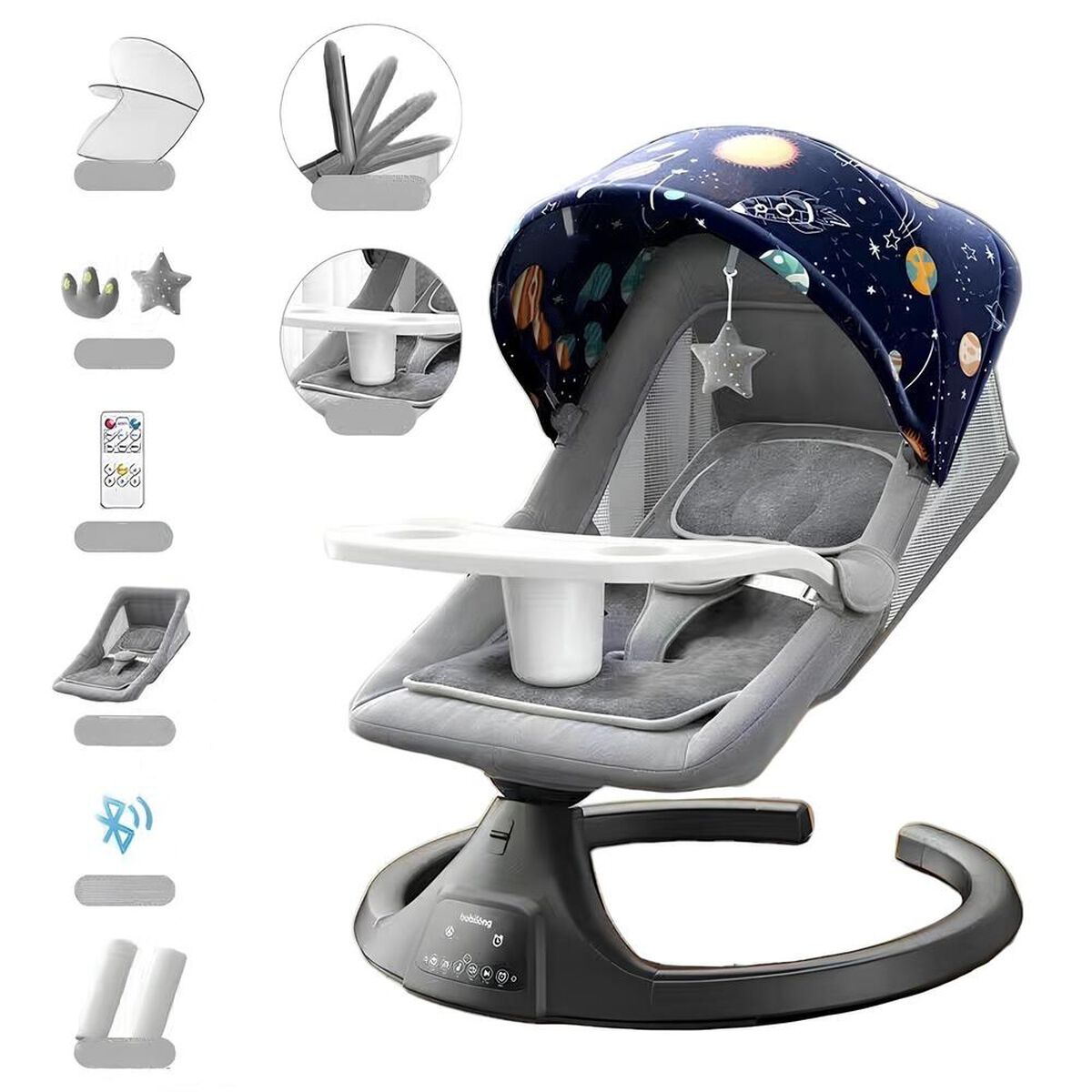 Mecedora Eléctrica Reclinable Bluetooth Lubabycas Universo