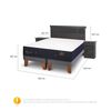 Cama Europea CIC Base Dividida 2 Plazas Premium + Respaldo + 2 Veladores Dublin