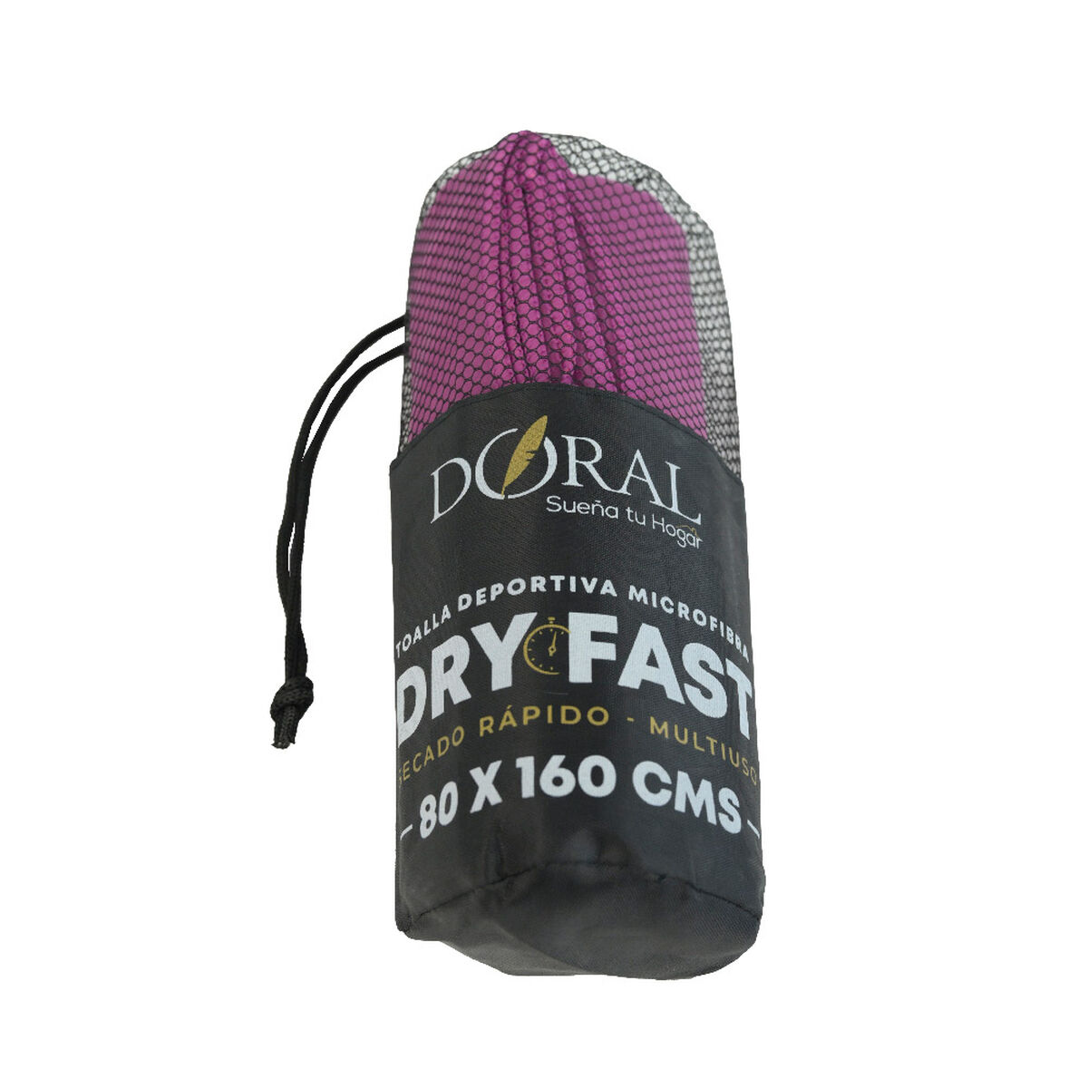 Toalla Deportiva Doral Dry-Fast 80x160 cm Rosado