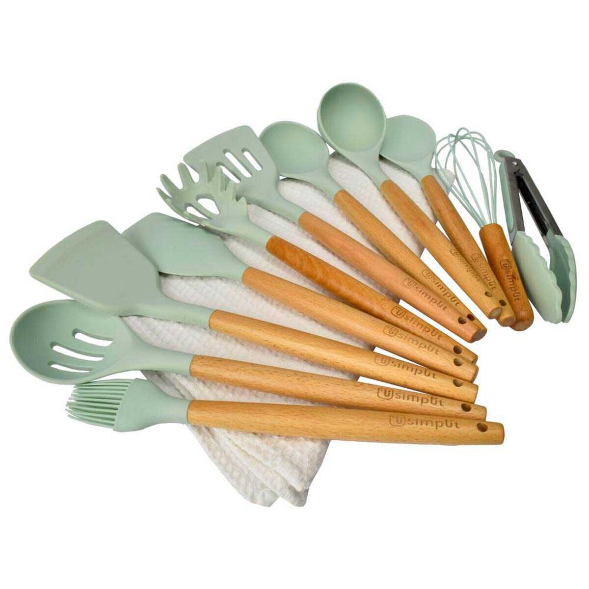 Set Utensilios Silicona 12 Piezas Simplit Calipso