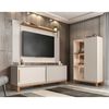 Panel TV 65" + Rack TV 80" + Vitrina Decocasa Mondrian Off White