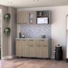 Combo Modulo Inferior con Top + Modulo Superior TuHome Hasselt Gris Rovere