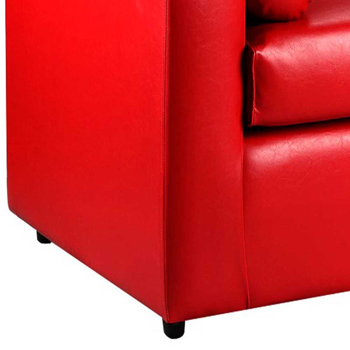 Sofá Bodevir Vivo PU 30 3 Cuerpos Rojo 