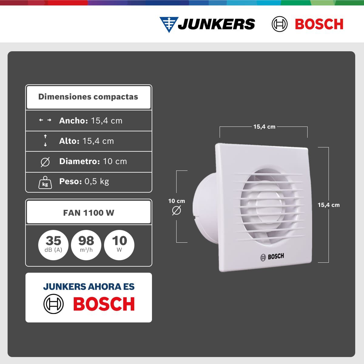 Extractor Aire Bosch  Fan 1100 W