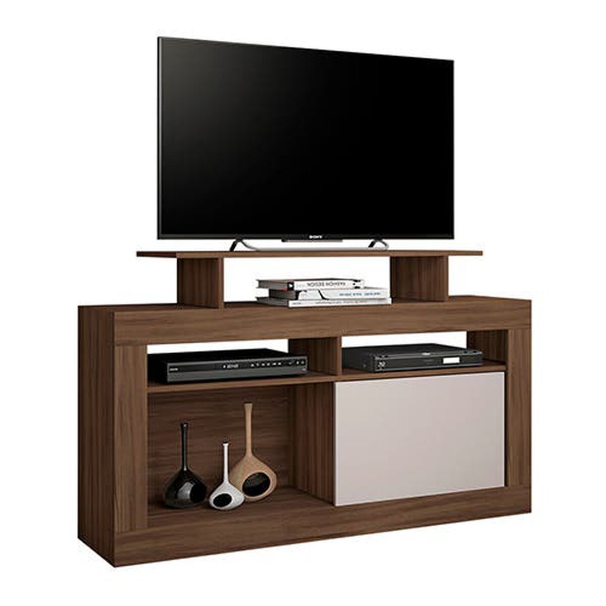 Rack TV Home Mobili Anvas Hasta 43" Café